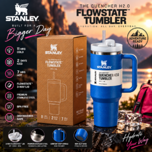 Stanley Quencher H2.0 FlowState™ Tumbler – blue | 40 OZ / 1.18L
